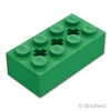 テクニック ブロック 2 x 4 - 3軸穴：[Green / グリーン]