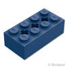 テクニック ブロック 2 x 4 - 3軸穴：[Dark Blue / ダークブルー]