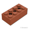 テクニック ブロック 2 x 4 - 3軸穴：[Reddish Brown / ブラウン]