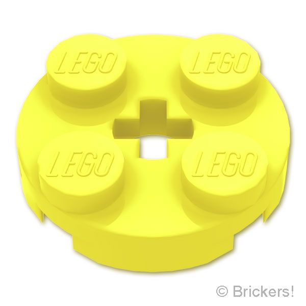 LEGO® パーツ 6600301 プレート ラウンド 2 x 2 - 軸穴：[Bt,Lt Yellow / ブライトライトイエロー] 4032-226 