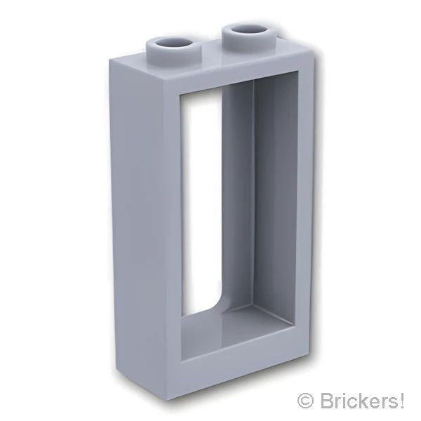 LEGO® パーツ 4233652/6262088/6435915 ウィンドウ 1 x 2 x 3 - トレイン：[Light Bluish Gray / グレー] 4035-194 