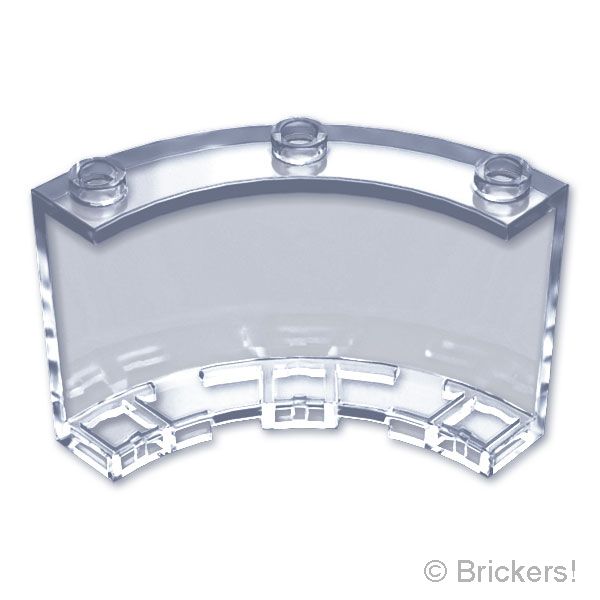 LEGO® パーツ 6540807 シリンダー クォーター 4 x 4 x 3：[Tr,Clear / トランスクリアー] 4041-040 