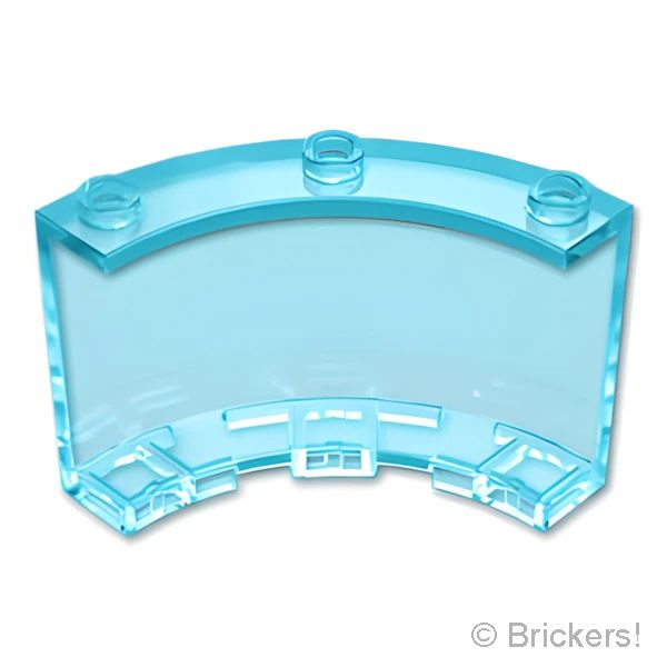 LEGOR パーツ 6444526/6510115 シリンダー クォーター 4 x 4 x 3：[Tr,Lt Blue / トランスライトブルー] 4041-042 の商品ページ｜レゴRパーツ バラ売りのブリッカーズ