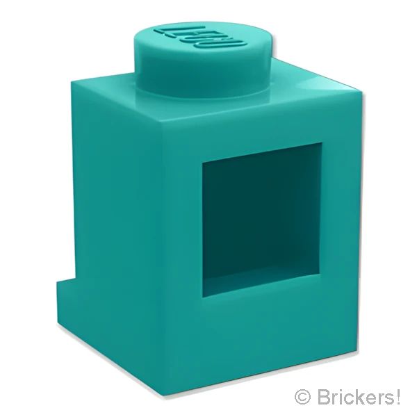 LEGOR パーツ 4121629/6491443 ブロック 1 x 1 - ヘッドライト：[Dark Turquoise / ダークターコイズ] 4070-107 の商品ページ｜レゴRパーツ バラ売りのブリッカーズ