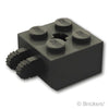 ヒンジ ブロック 2 x 2 - 垂直キャッチ：[Black / ブラック]