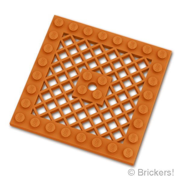 LEGO® パーツ 6561357 プレート 8 x 8 - グリッド：[Dark Orange / ダークオレンジ] 4151b-038 