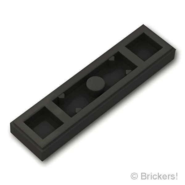 LEGOR パーツ 6254045 プレート 1 x 4 - エッジスタッド 溝付き：[Black / ブラック] 41740-026 の商品ページ｜レゴRパーツ バラ売りのブリッカーズ