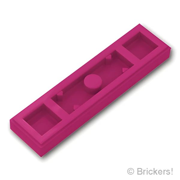 LEGOR パーツ 6249090 プレート 1 x 4 - エッジスタッド 溝付き：[Magenta / マゼンタ] 41740-124 の商品ページ｜レゴRパーツ バラ売りのブリッカーズ