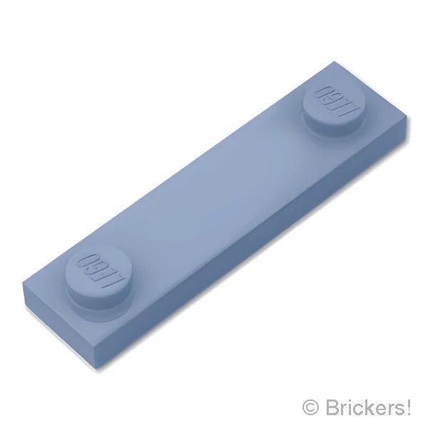 LEGOR パーツ 6529299 プレート 1 x 4 - エッジスタッド 溝付き：[Sand Blue / サンドブルー] 41740-135 の商品ページ｜レゴRパーツ バラ売りのブリッカーズ