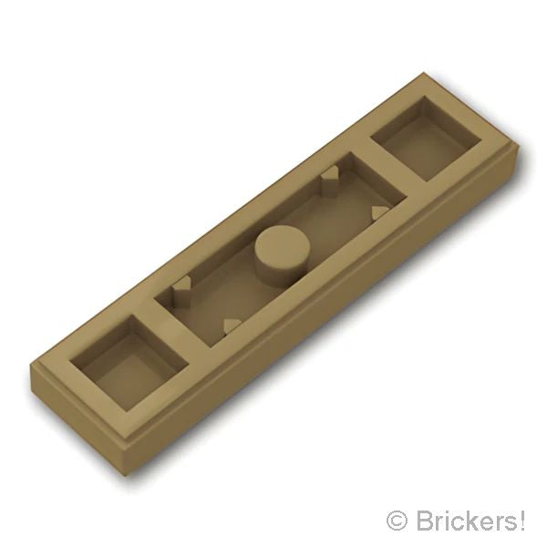 LEGOR パーツ 6257599 プレート 1 x 4 - エッジスタッド 溝付き：[Dark Tan / ダークタン] 41740-138 の商品ページ｜レゴRパーツ バラ売りのブリッカーズ