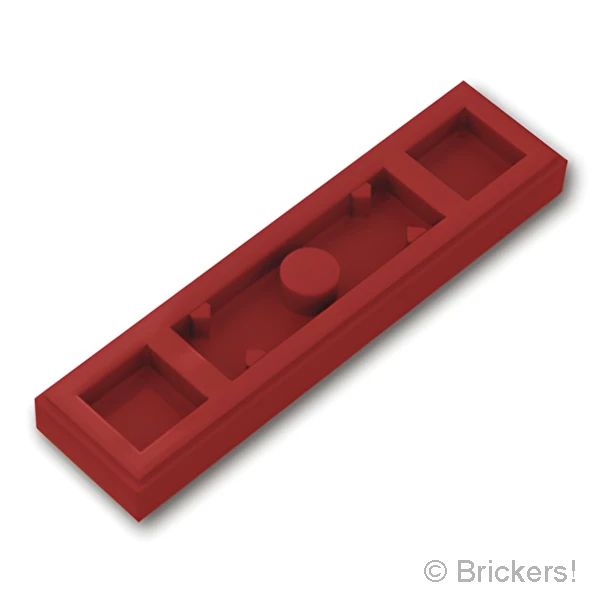 LEGOR パーツ 6257594 プレート 1 x 4 - エッジスタッド 溝付き：[Dark Red / ダークレッド] 41740-154 の商品ページ｜レゴRパーツ バラ売りのブリッカーズ