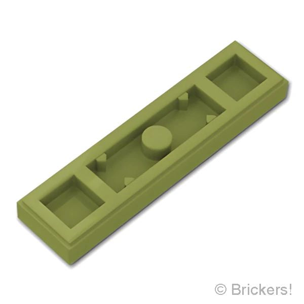 LEGOR パーツ 6257596 プレート 1 x 4 - エッジスタッド 溝付き：[Olive Green / オリーブグリーン] 41740-155 の商品ページ｜レゴRパーツ バラ売りのブリッカーズ