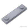 プレート 1 x 4 - エッジスタッド 溝付き：[Light Bluish Gray / グレー]