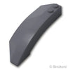 ウェッジ 8 x 3 x 2 - 右 オープン：[Dark Bluish Gray / ダークグレー]