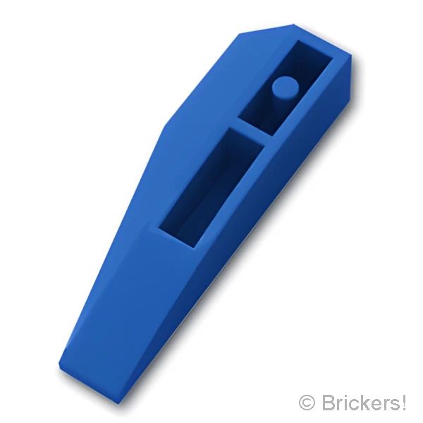LEGOR パーツ 4161279/6250219 ウェッジ インバート 6 x 2 -左：[Blue / ブルー] 41765-023 の商品ページ｜レゴRパーツ バラ売りのブリッカーズ