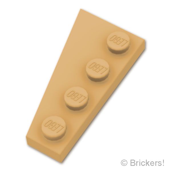 LEGO® パーツ 6630055 ウェッジ プレート 4 x 2 - 右：[Md,Tan / ミディアムタン ] 41769-371 