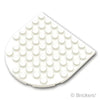 プレート ラウンド 8 x 8 - ラウンドエンド：[White / ホワイト]