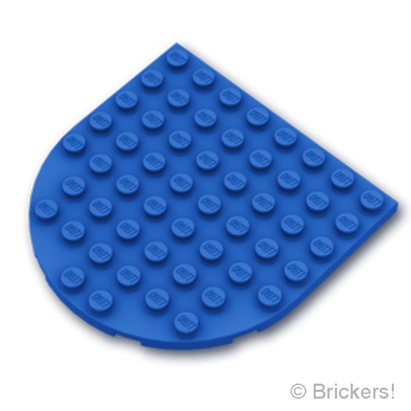 LEGO® パーツ 6429605/6559235 プレート ラウンド 8 x 8 - ラウンドエンド：[Blue / ブルー] 41948-023 