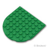 プレート ラウンド 8 x 8 - ラウンドエンド：[Green / グリーン]