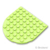 プレート ラウンド 8 x 8 - ラウンドエンド：[Yellowish Green / イエローイッシュグリーン]