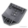 コックピット 8 x 6 x 2 - カーブ：[Dark Bluish Gray / ダークグレー]