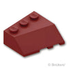 ウェッジ 3 x 3 - スロープ 左：[Dark Red / ダークレッド]