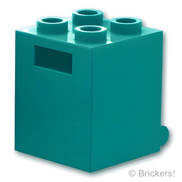 LEGOR パーツ 6383013 コンテナ ボックス - 2 x 2 x 2：[Dark Turquoise / ダークターコイズ] 4345-107 の商品ページ｜レゴRパーツ バラ売りのブリッカーズ