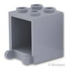 コンテナ ボックス - 2 x 2 x 2：[Light Bluish Gray / グレー]