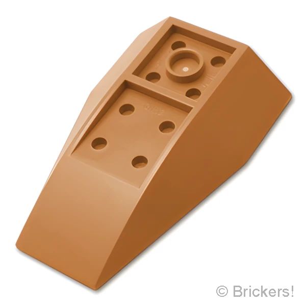 LEGOR パーツ 6554307 ウェッジ インバート トリプル 6 x 4：[Md,Nougat / ミディアムヌガー] 43713-137 の商品ページ｜レゴRパーツ バラ売りのブリッカーズ