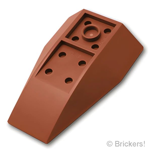 LEGOR パーツ 4211286/6109924 ウェッジ インバート トリプル 6 x 4：[Reddish Brown / ブラウン] 43713-192 の商品ページ｜レゴRパーツ バラ売りのブリッカーズ
