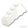 ウェッジ 4 x 2 - スロープ 左：[White / ホワイト]