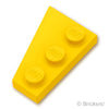 ウェッジ プレート 3 x 2 - 右：[Yellow / イエロー]