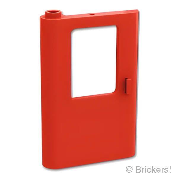 LEGOR パーツ 6393298 トレイン ドア 1 x 4 x 5 左 - 強化：[Red / レッド] 43967-021 の商品ページ｜レゴRパーツ バラ売りのブリッカーズ