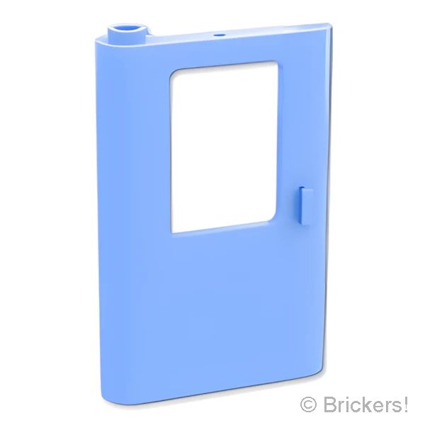 LEGOR パーツ 6486921 トレイン ドア 1 x 4 x 5 左 - 強化：[Bt,Lt Blue / ブライトライトブルー] 43967-212 の商品ページ｜レゴRパーツ バラ売りのブリッカーズ