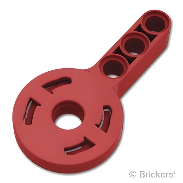 LEGOR パーツ 6478889 テクニック ローテーションジョイント ディスク - ラージピンホール / 3Lリフトアーム：[Dark Red / ダークレッド] 44224-154 の商品ページ｜レゴRパーツ バラ売りのブリッカーズ