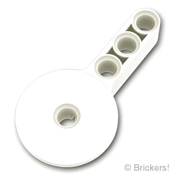 LEGOR パーツ 4205380/6406960 テクニック ローテーションジョイント ディスク - ラージピン / 3Lリフトアーム：[White / ホワイト] 44225-001 の商品ページ｜レゴRパーツ バラ売りのブリッカーズ