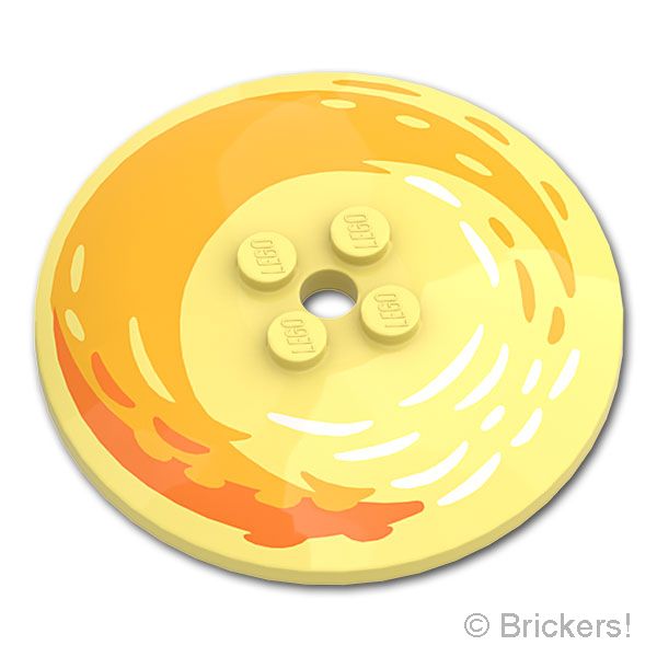 LEGO® パーツ 6397505 ディッシュ 6 x 6 - Bt,Ltオレンジの三日月：[Bt,Lt Yellow / ブライトライトイエロー] 44375bpb18-226 