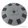 ディッシュ 6 x 6 - タイ・ボマー クランプパーツ ：[Light Bluish Gray / グレー]