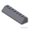 スロープ 45° 2 x 8：[Dark Bluish Gray / ダークグレー]