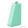 スロープ 75° 2 x 1 x 3：[Light Aqua / ライトアクア]