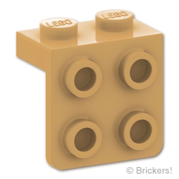 LEGO® パーツ 6630075 ブラケット 1 x 2 - 2 x 2：[Md,Tan / ミディアムタン ] 44728-371 