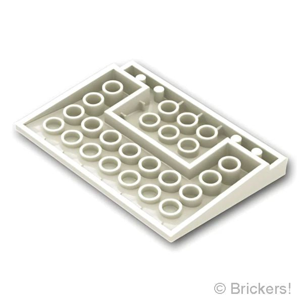 LEGOR パーツ 451501/4529681/6441085 スロープ 10° 6 x 8：[White / ホワイト] 4515-001 の商品ページ｜レゴRパーツ バラ売りのブリッカーズ