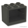 コンテナ 食器棚 2 x 3 x 2：[Black / ブラック]