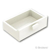 コンテナ 食器棚 ドロワー 2 x 3：[White / ホワイト]