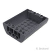 スロープ インバート カーブ ダブル 6 x 8 x 2：[Dark Bluish Gray / ダークグレー]
