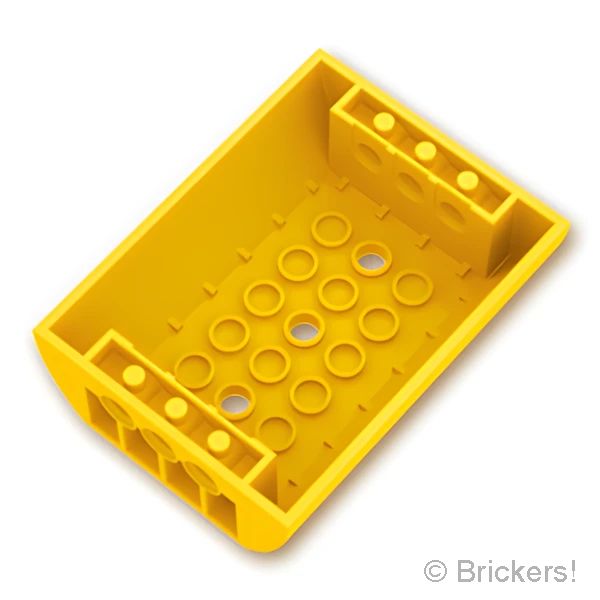 LEGOR パーツ 4190765/6308423 スロープ カーブ ダブル 6 x 8 x 2：[Yellow / イエロー] 45411-024 の商品ページ｜レゴRパーツ バラ売りのブリッカーズ