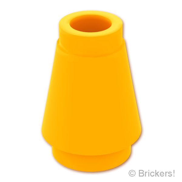 LEGO® パーツ 6482736 コーン 1 x 1：[Bt,Lt Orange / ブライトライトオレンジ] 4589b-191 