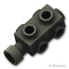 ブロック 1 x 2 x 2/3 - 4面スタッド：[Black / ブラック]