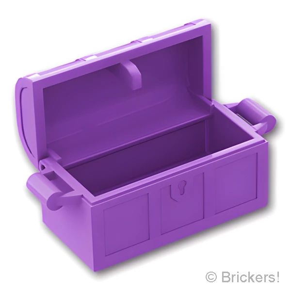 LEGOR パーツ - コンテナ 宝箱(4738 / 4739)：[Md,Lavender / ミディアムラベンダー] 4738ac01-324 の商品ページ｜レゴRパーツ バラ売りのブリッカーズ