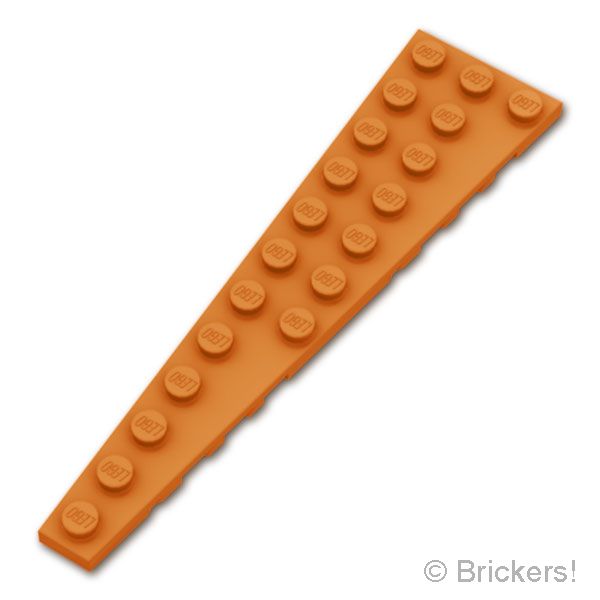 LEGO® パーツ 6533064 ウェッジ プレート 12 x 3 - 左：[Dark Orange / ダークオレンジ] 47397-038 